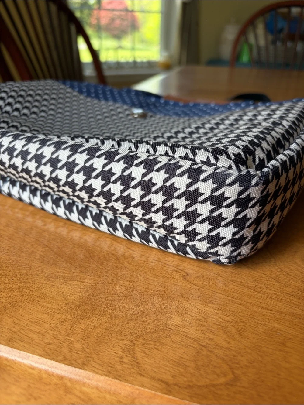 Herschel Supply Company Houndstooth Messenger Bag in Navy/Black & White